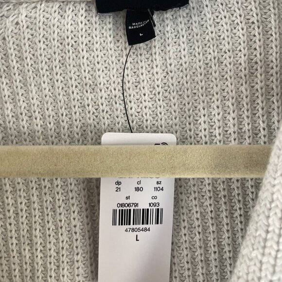 Cotton Shawl Neck Cardigan | NWT | Size Large - Picture 4 of 4